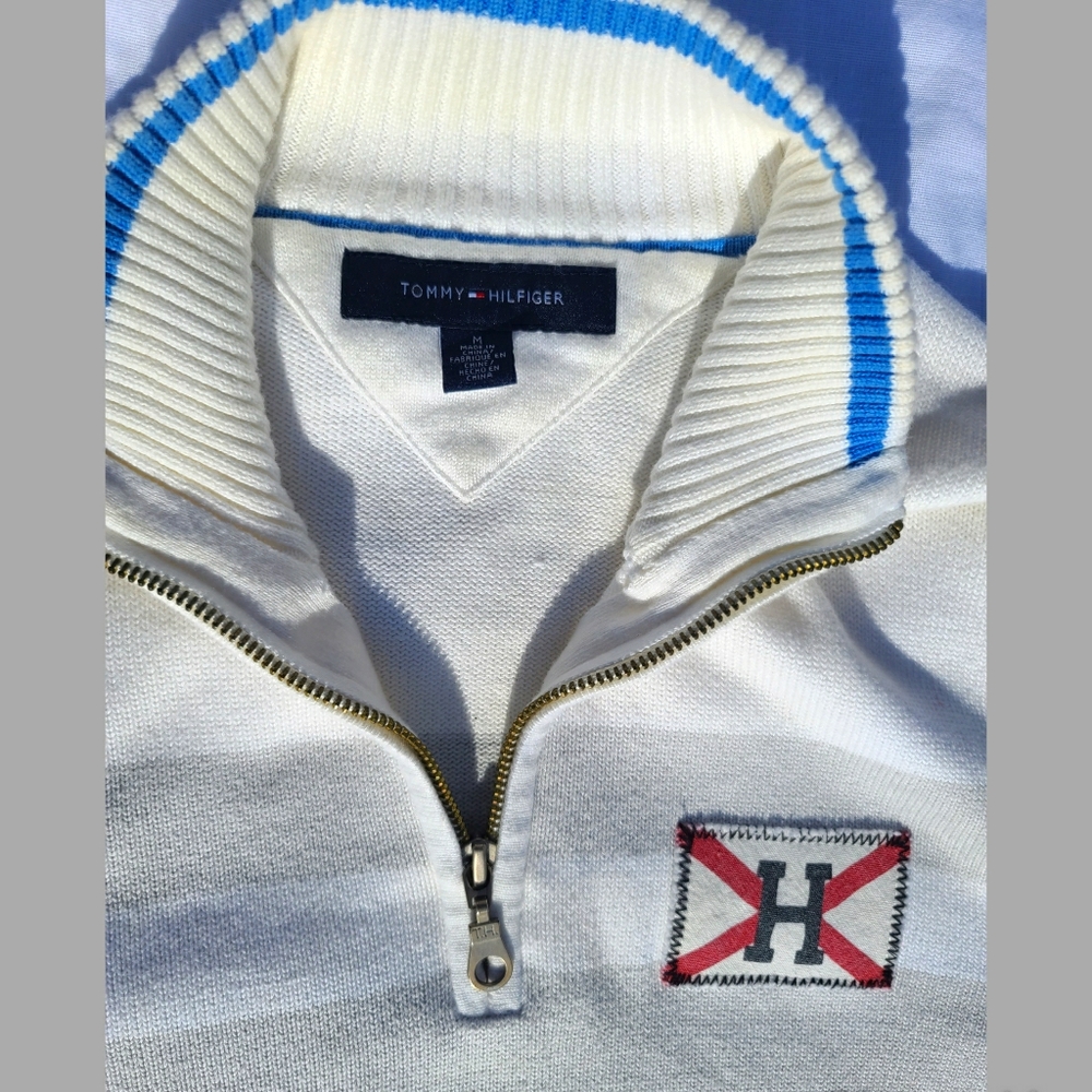 Men's Tommy Hilfiger Quarter Zip Up Sweater XXL